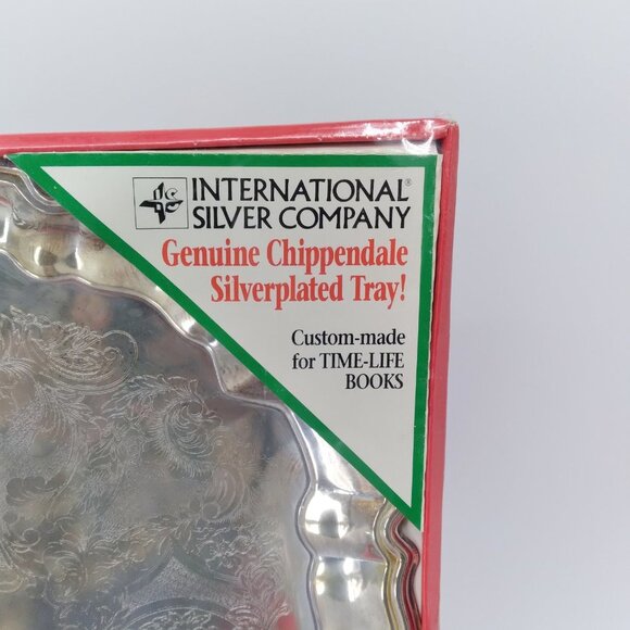 Mrs Fields Cookie Book and International Silver Company Silverplated Tray Set - Picture 3 of 7